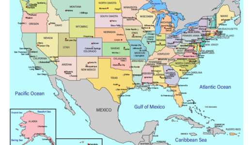 【英語ネタ】アメリカ50州と州都の英語名・日本語名一覧